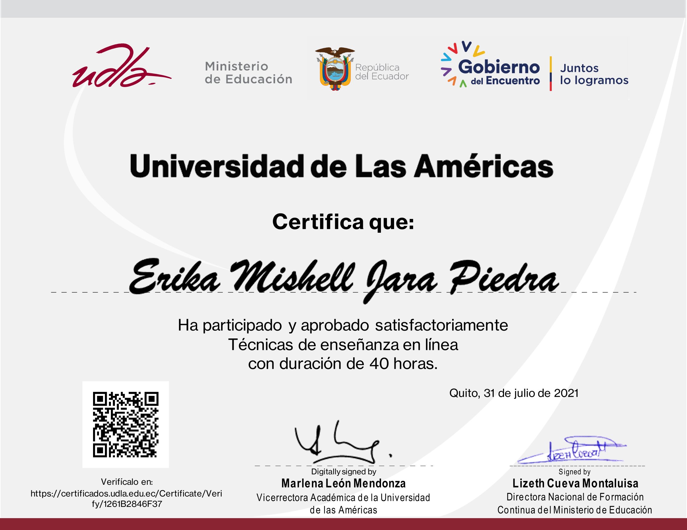 Certificado