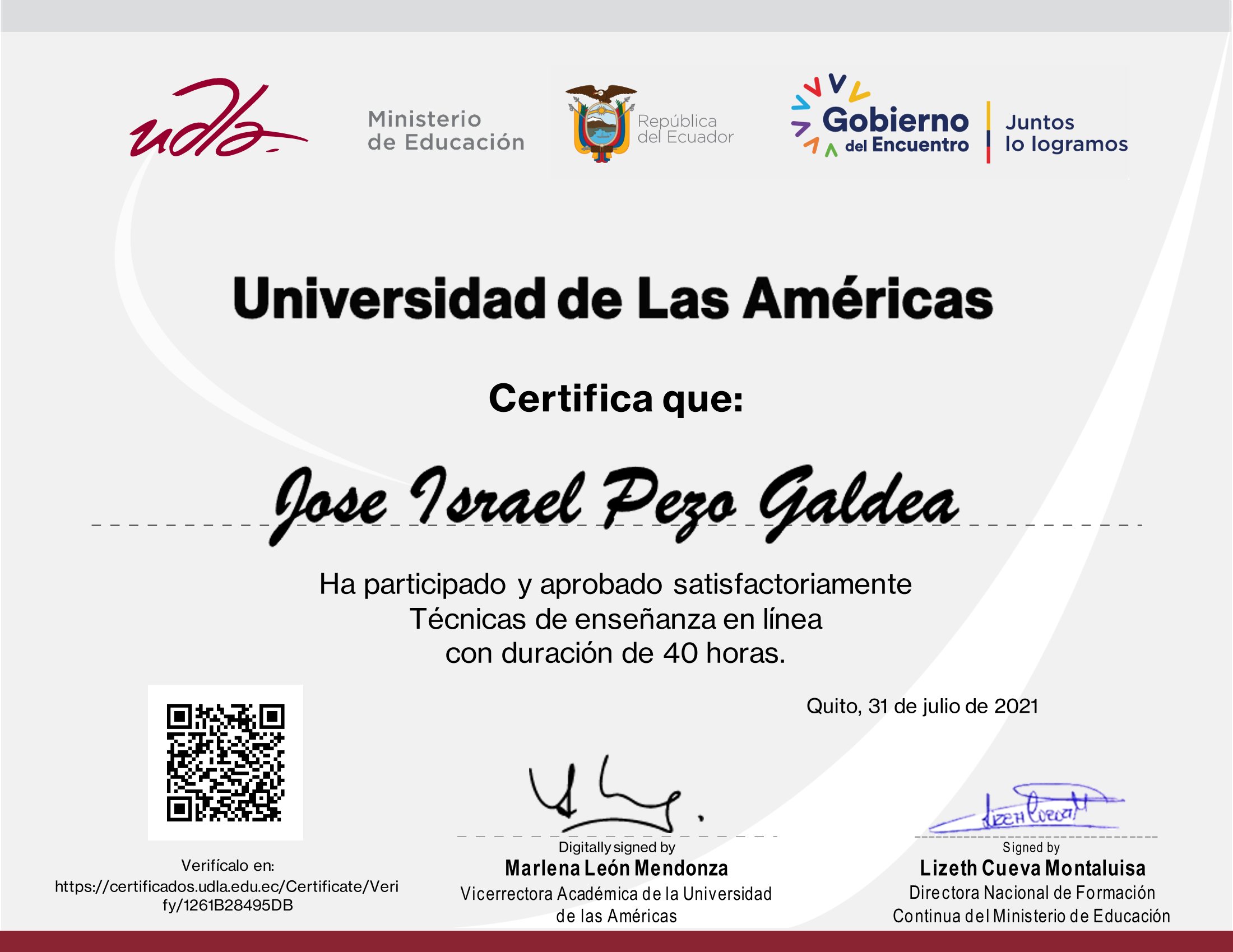 Certificado