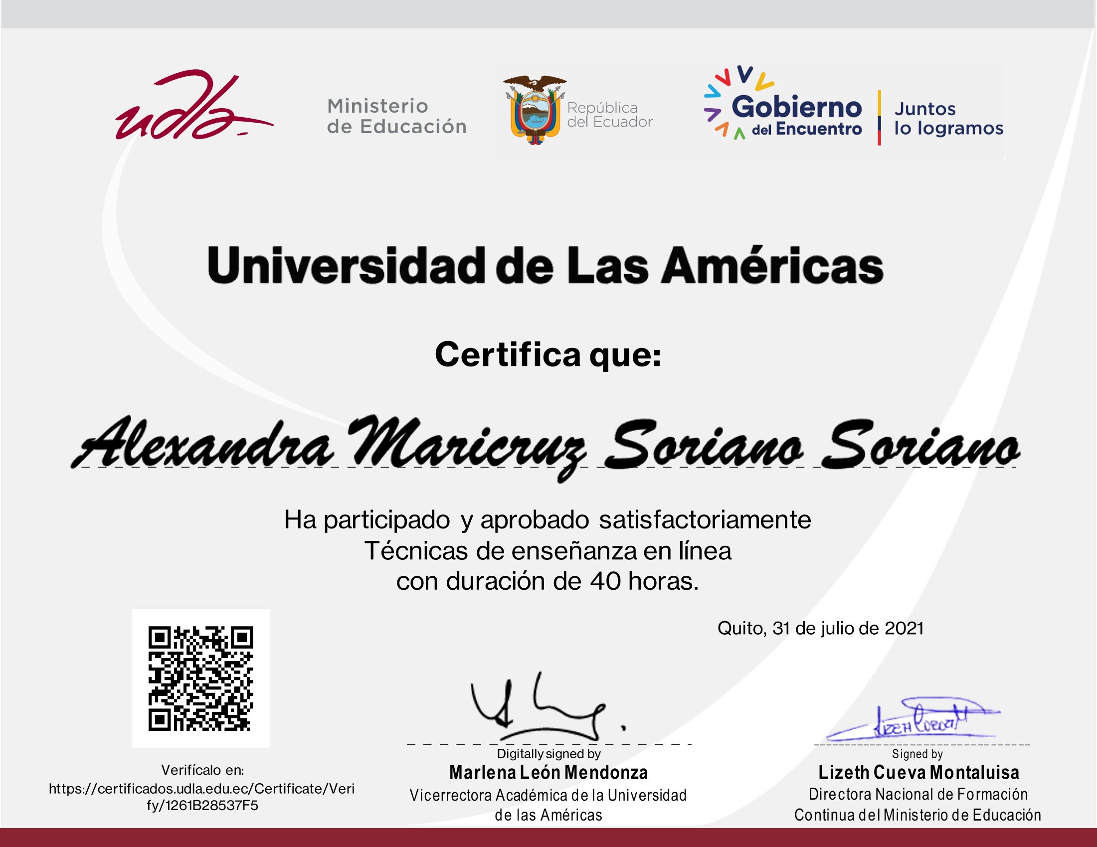 Certificado