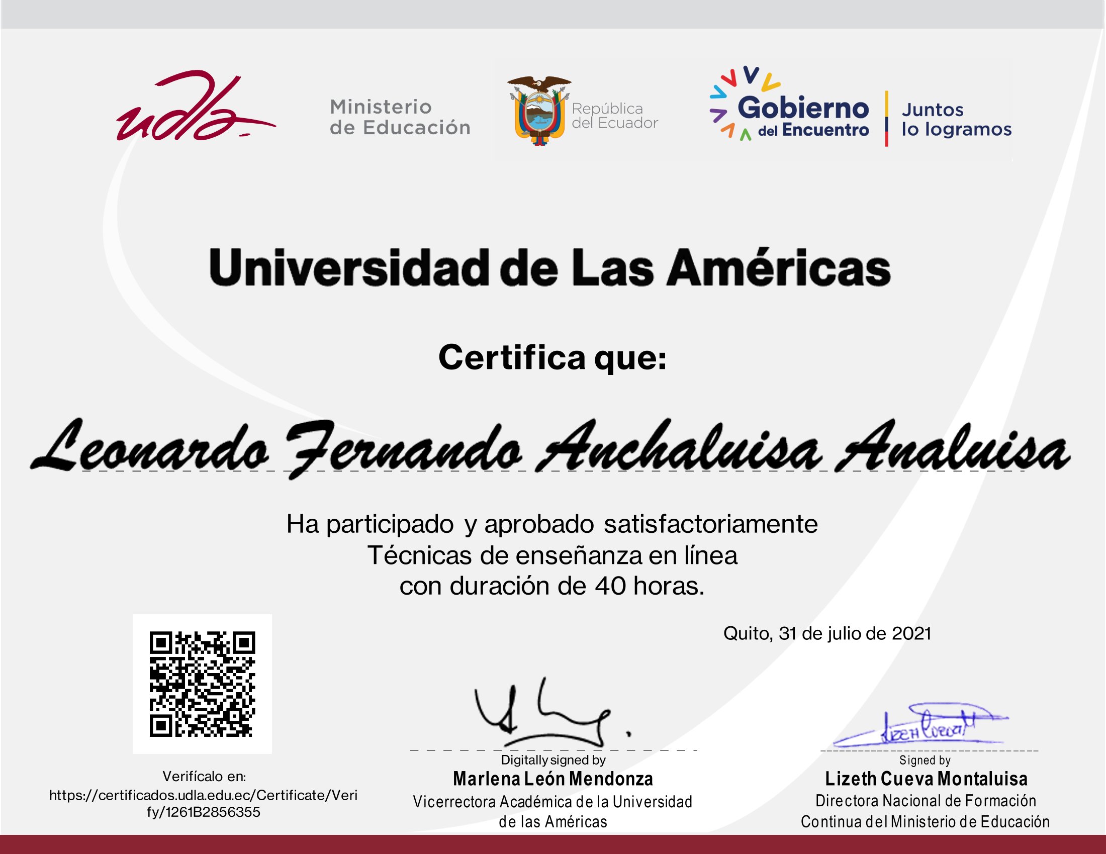 Certificado