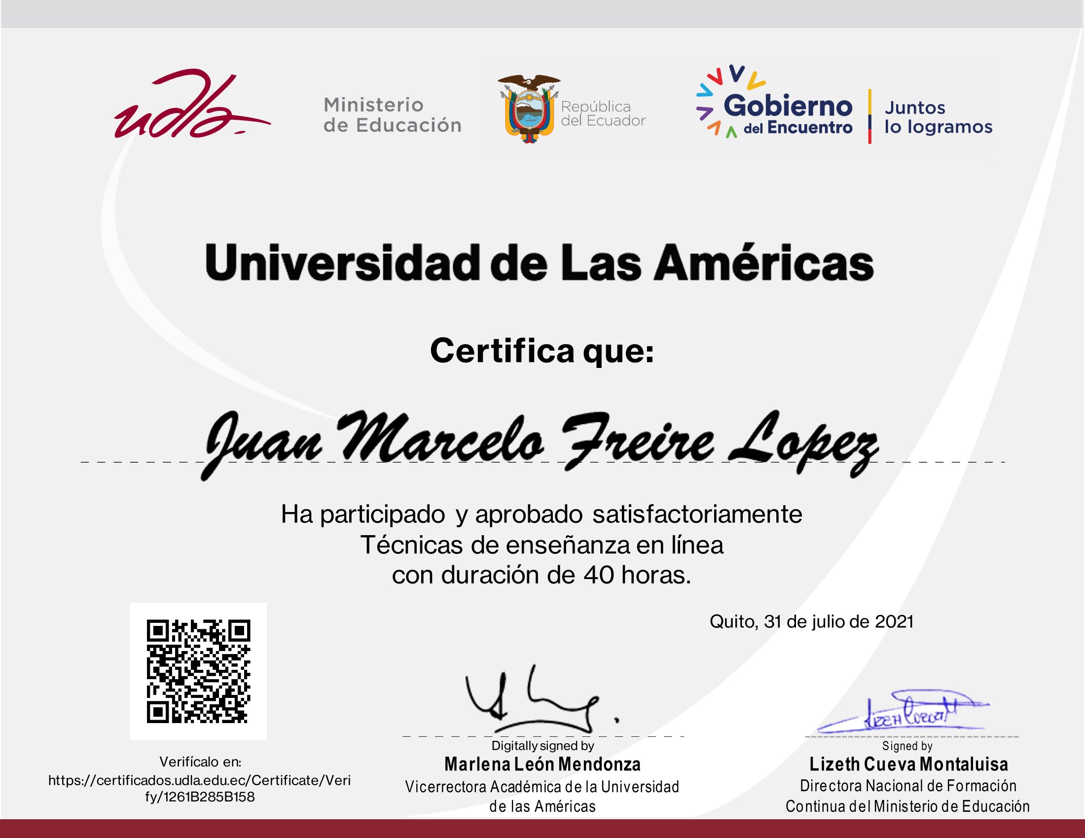 Certificado