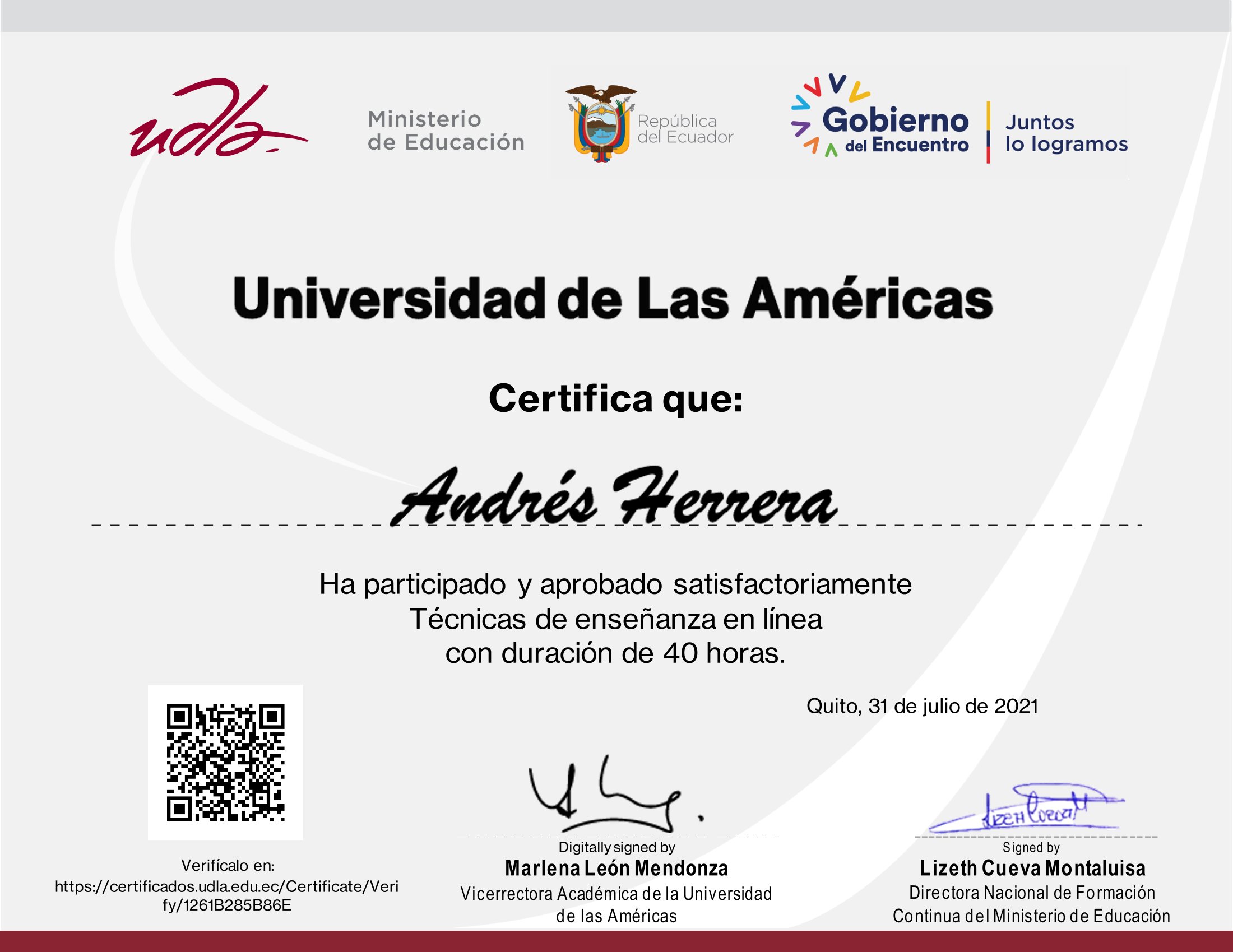 Certificado