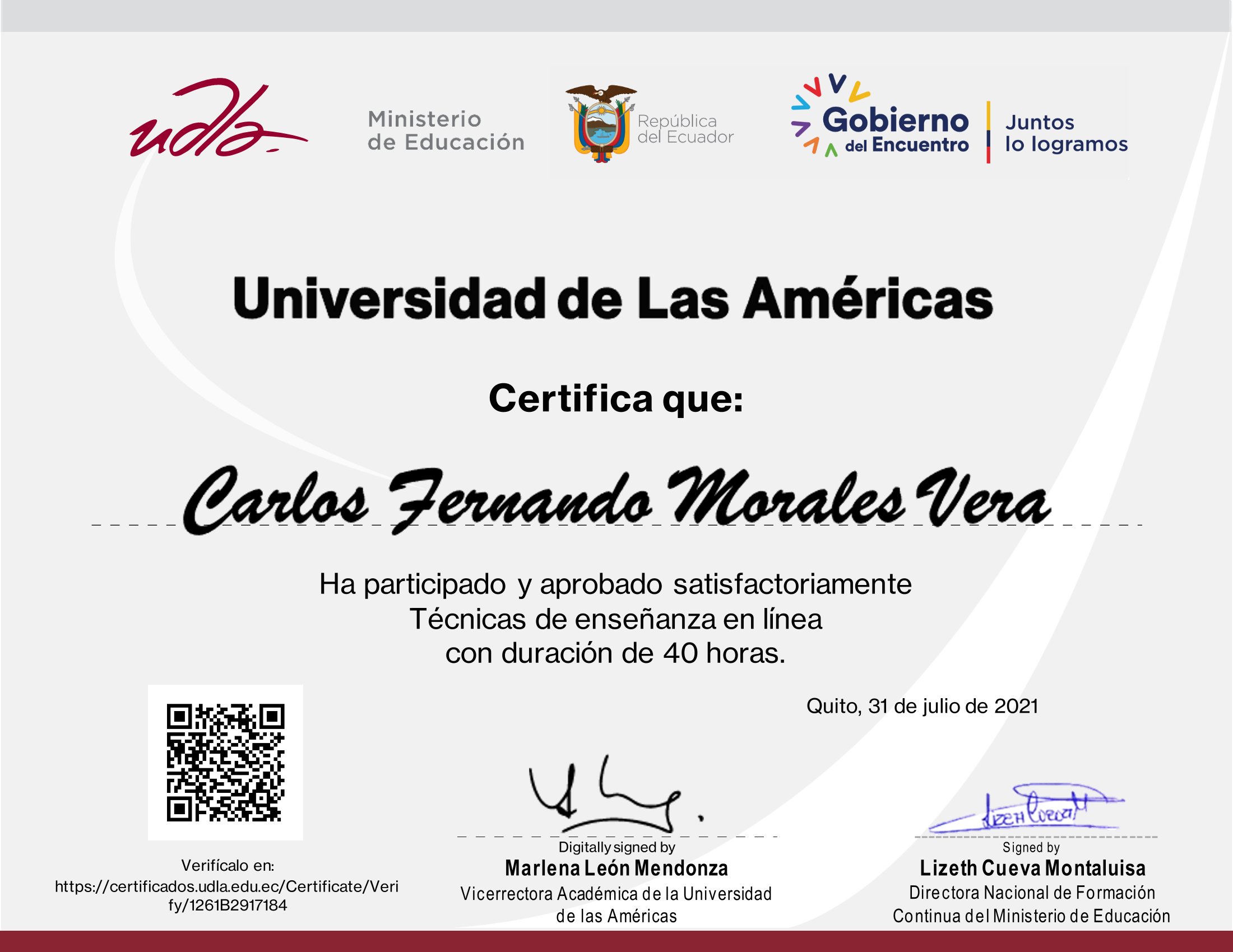 Certificado