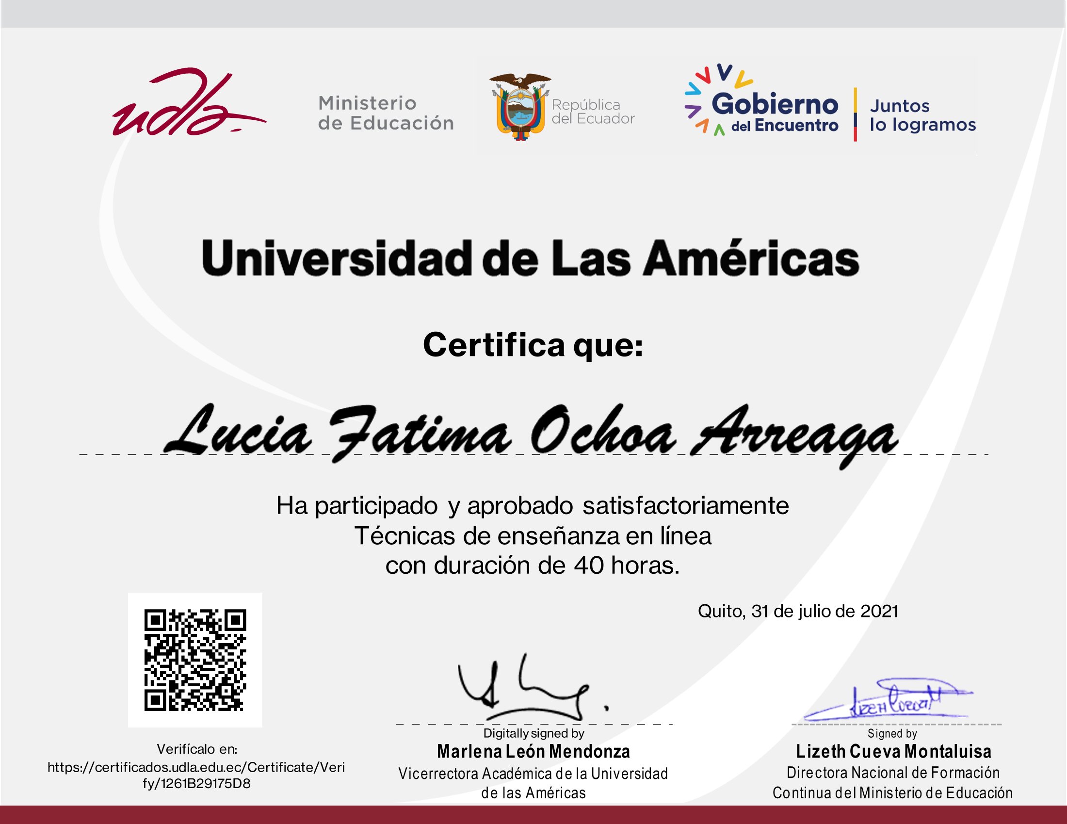 Certificado