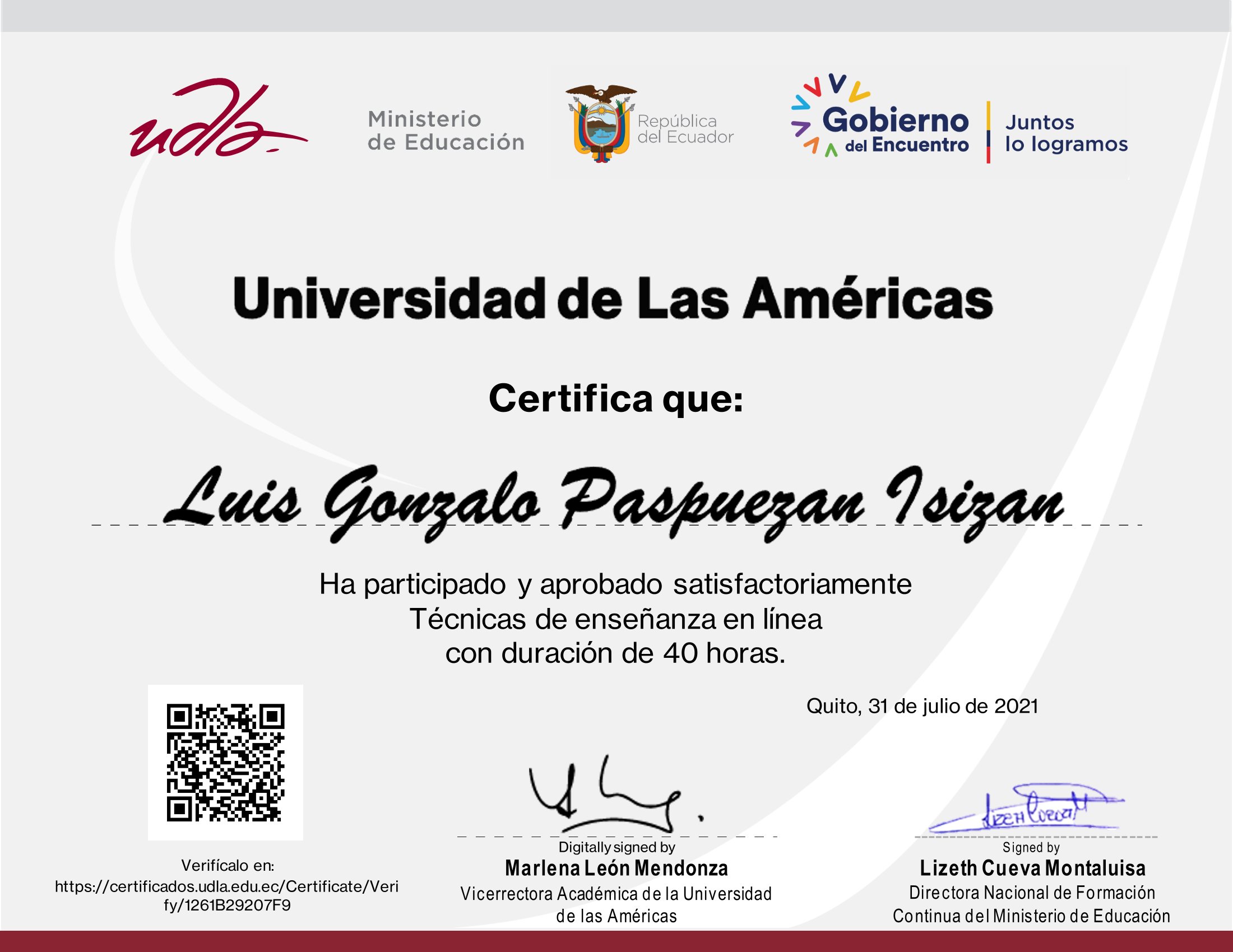 Certificado