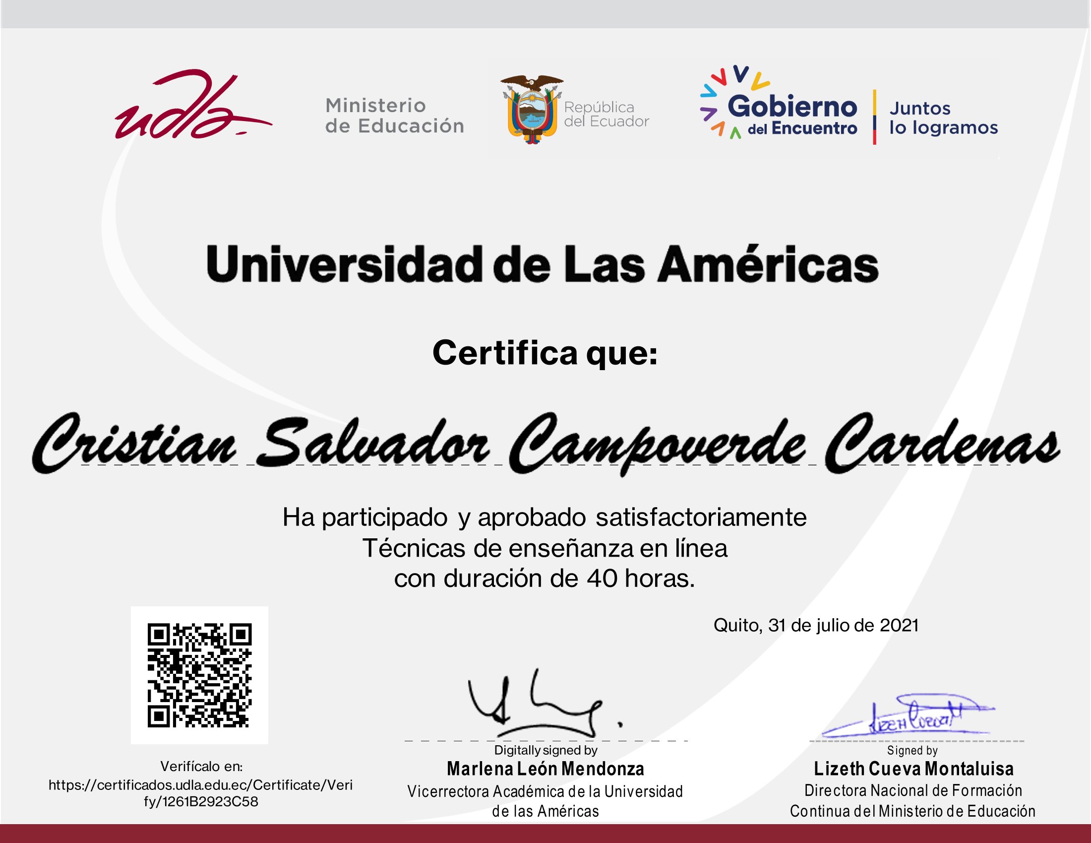 Certificado