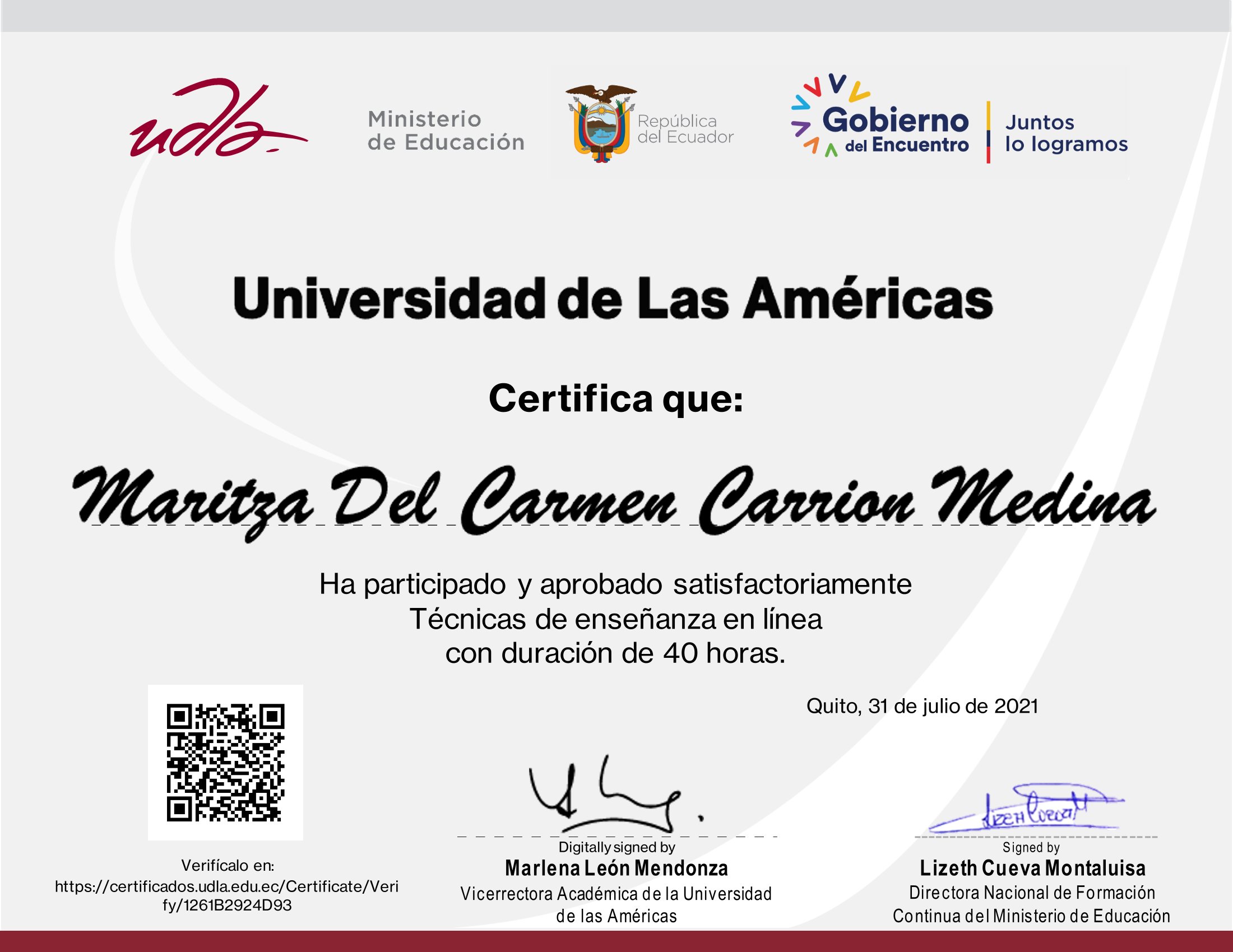Certificado