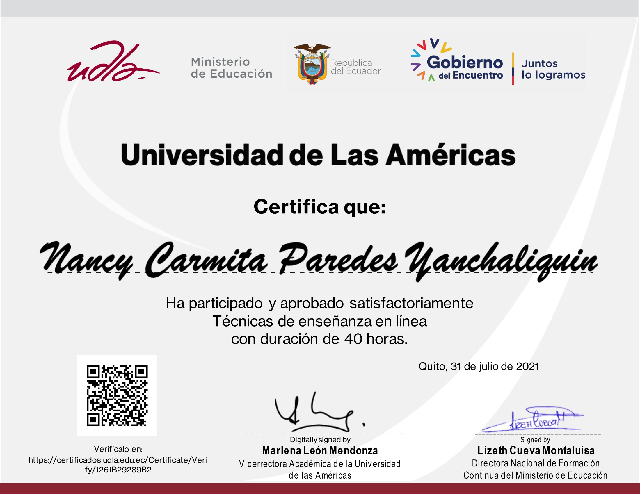 Certificado
