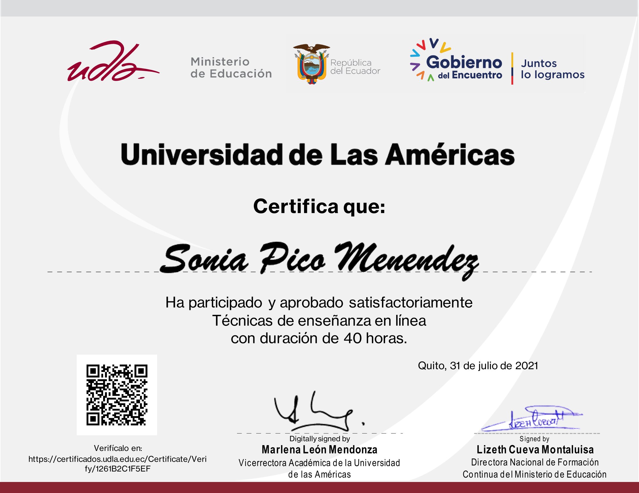 Certificado