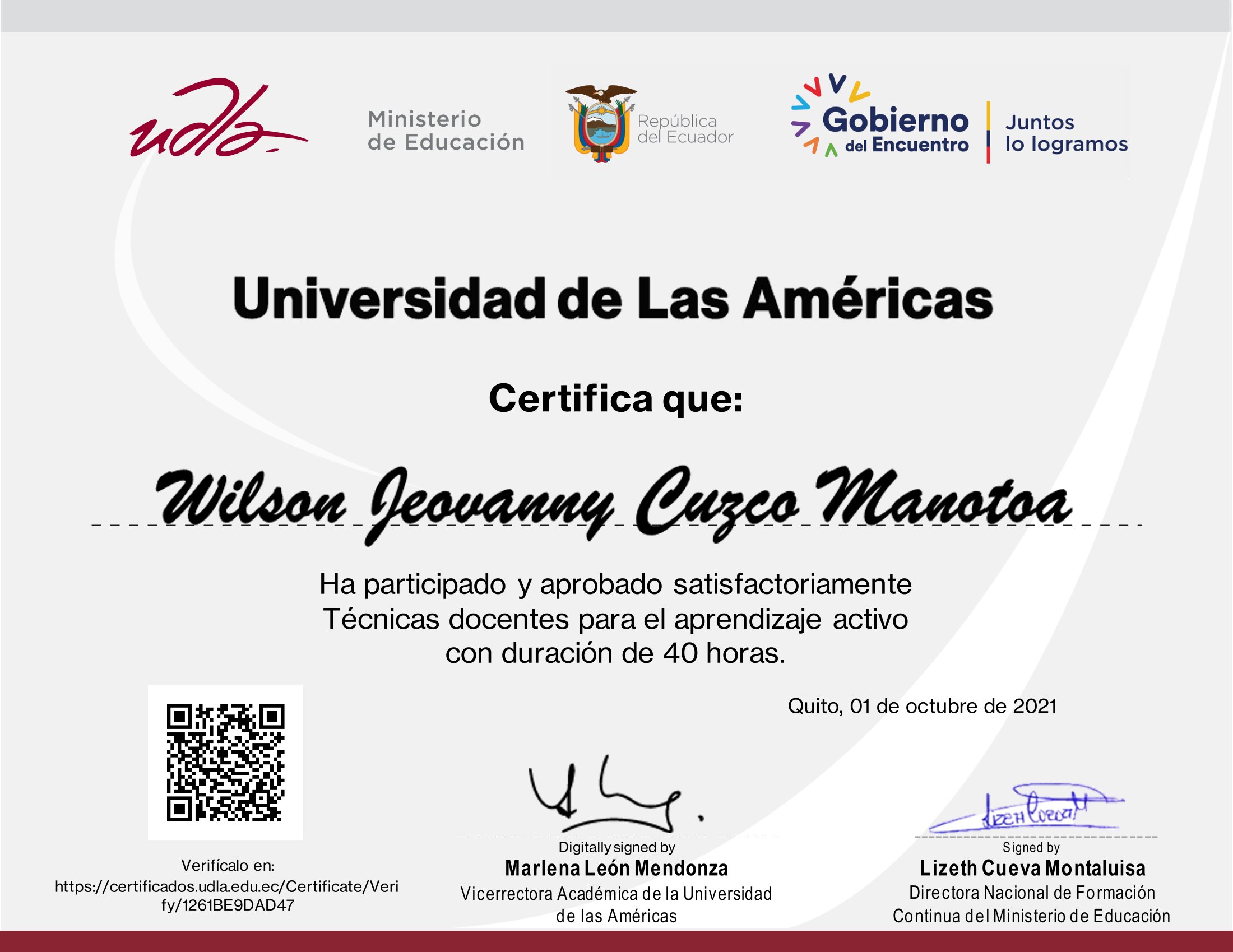 Certificado