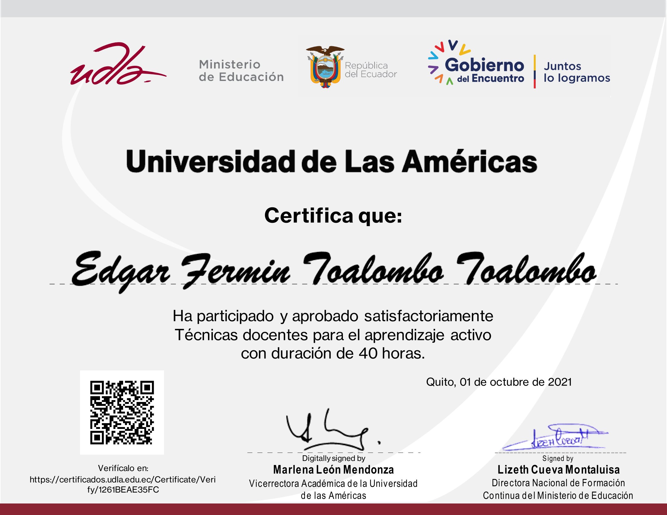Certificado