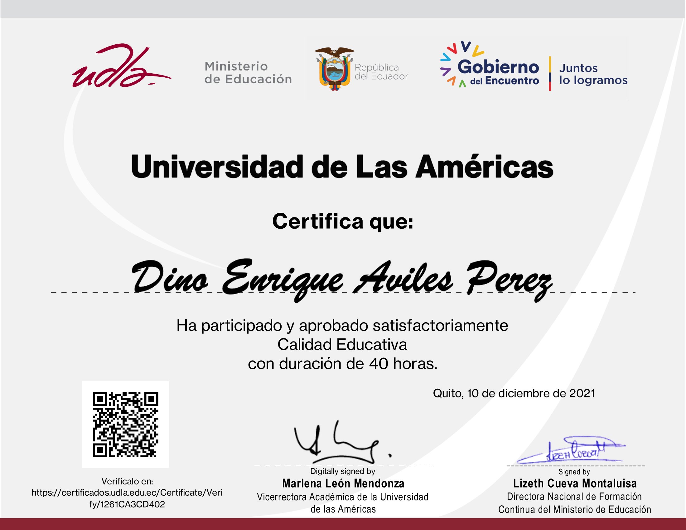 Certificado
