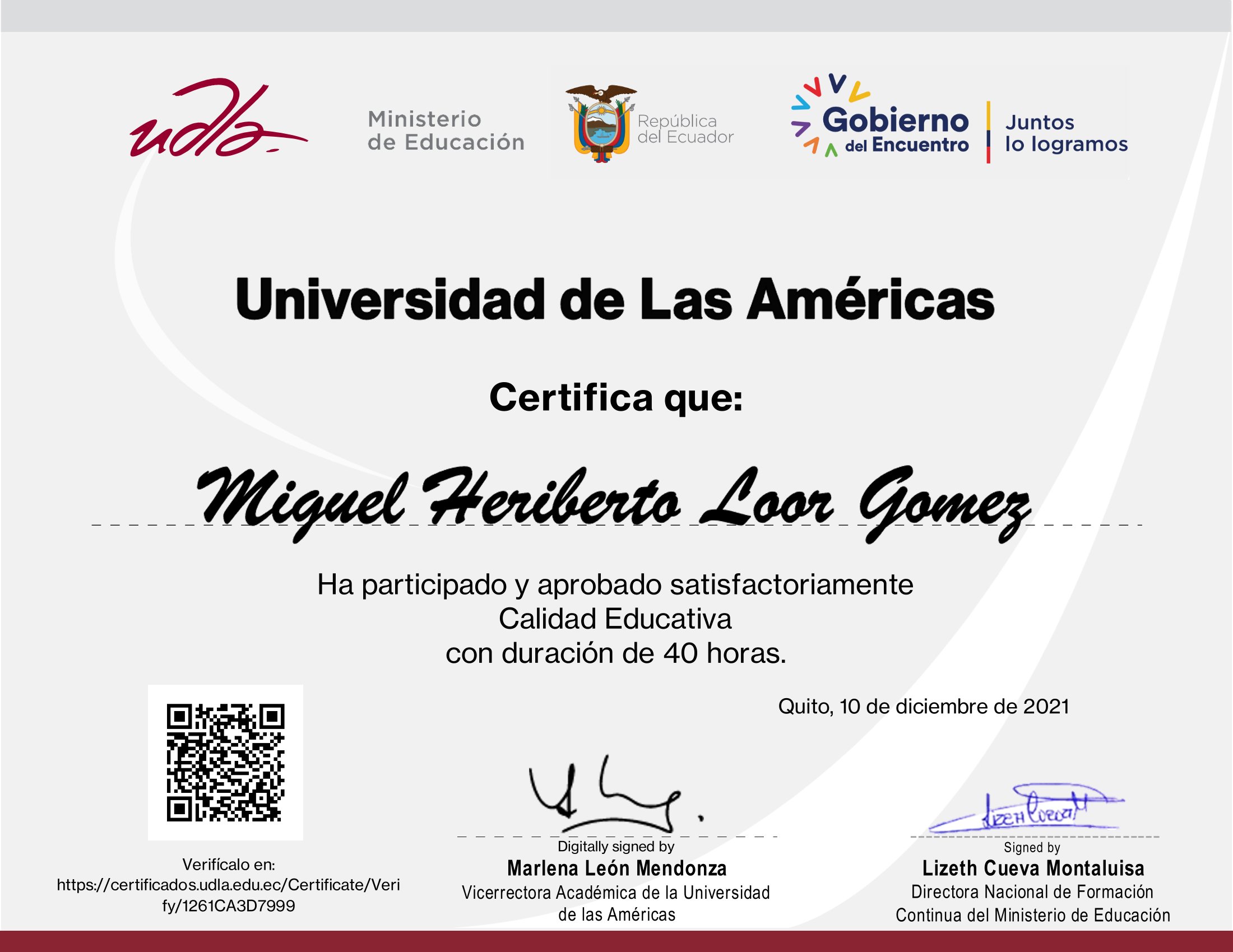 Certificado