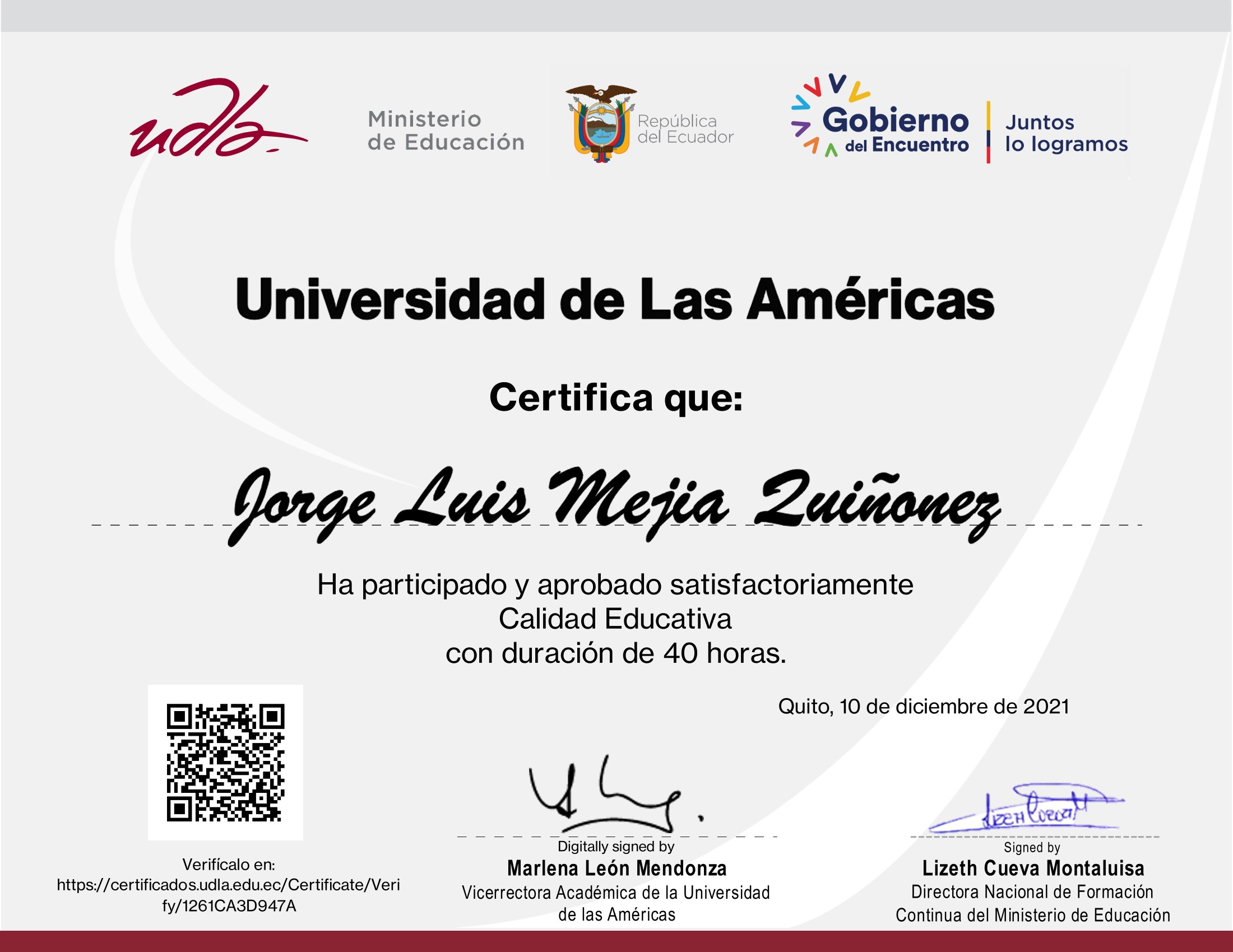 Certificado