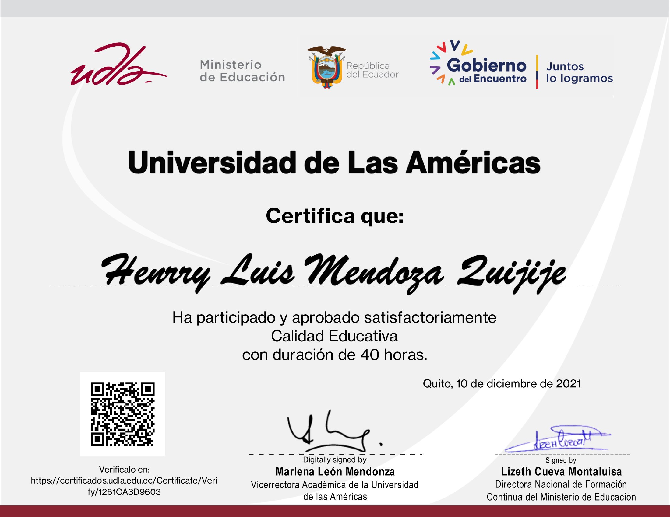 Certificado