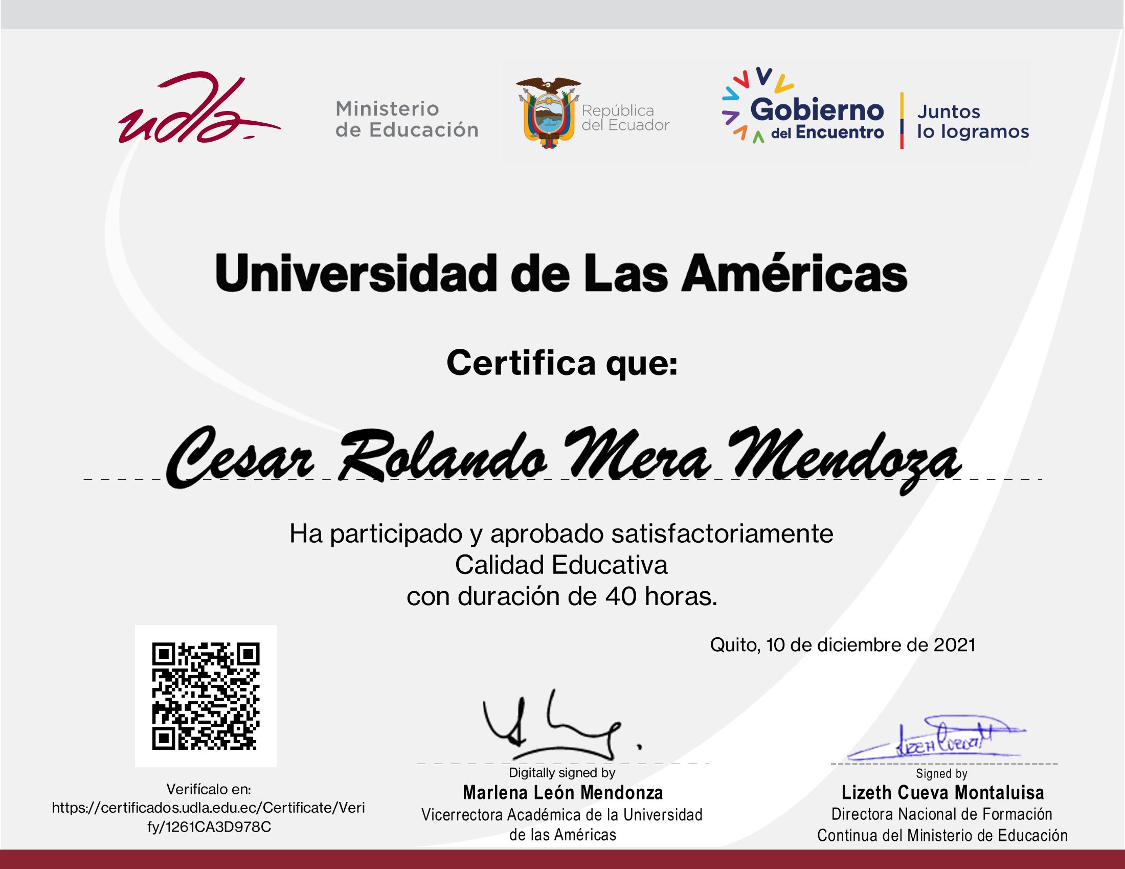 Certificado
