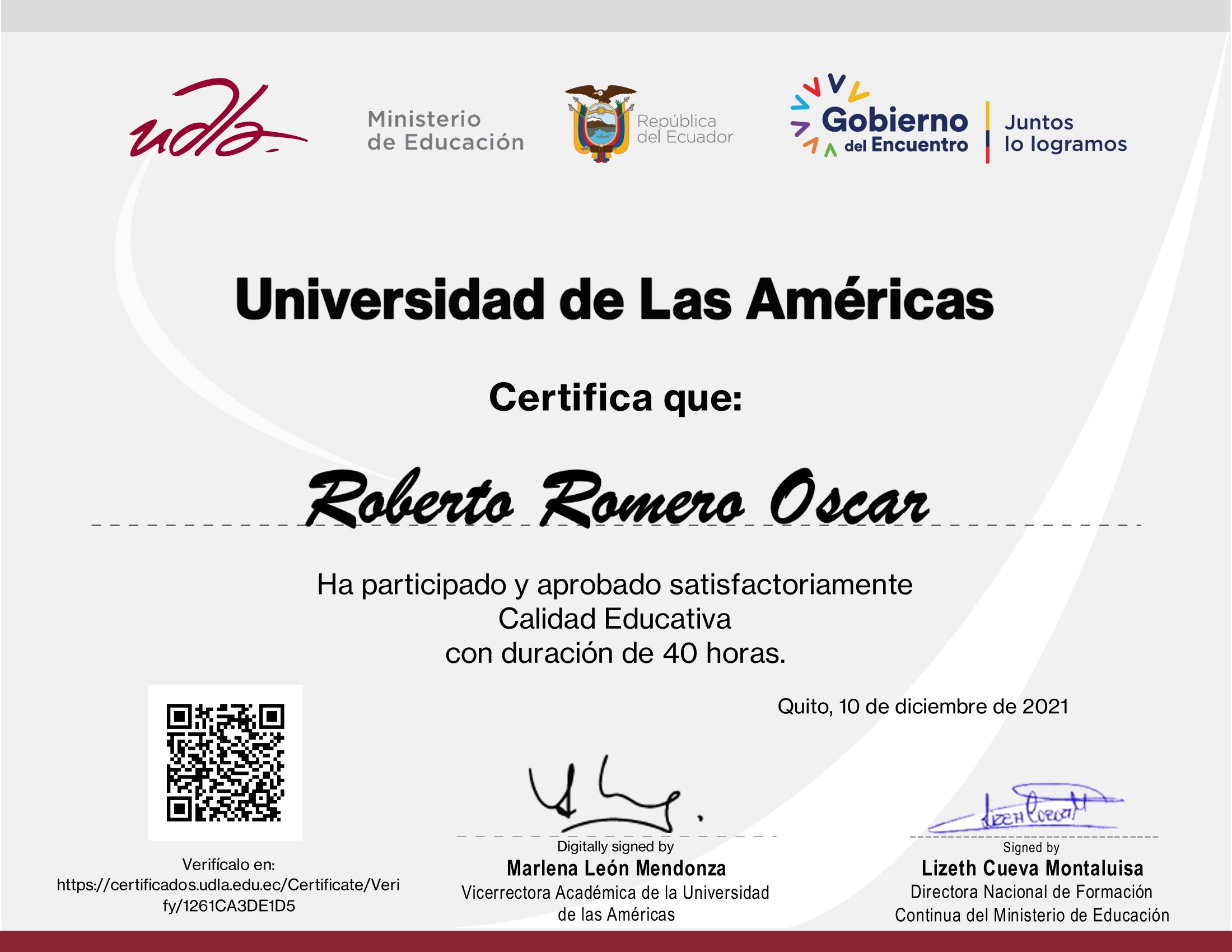 Certificado