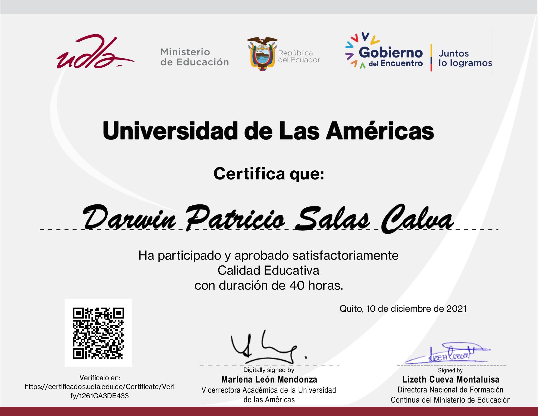 Certificado
