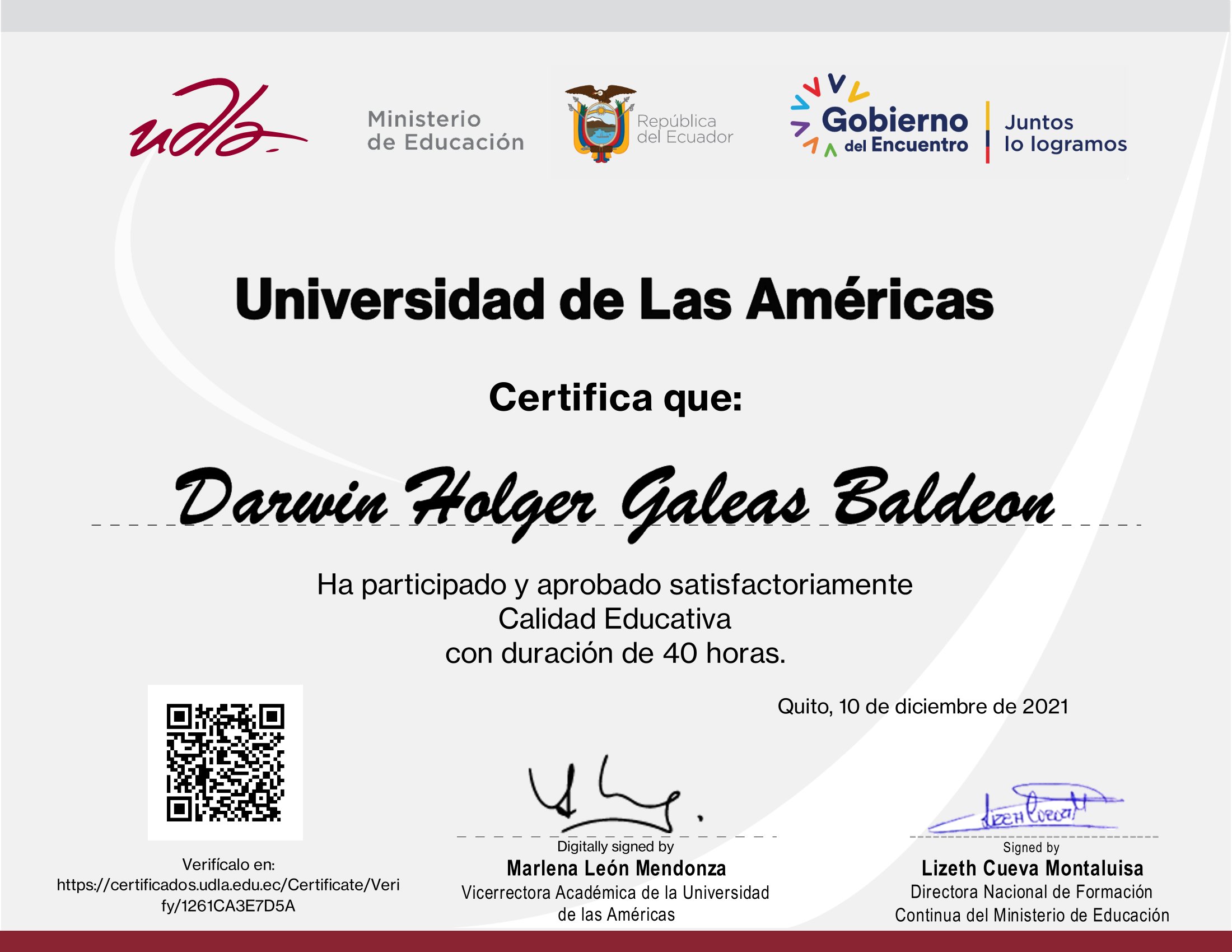 Certificado