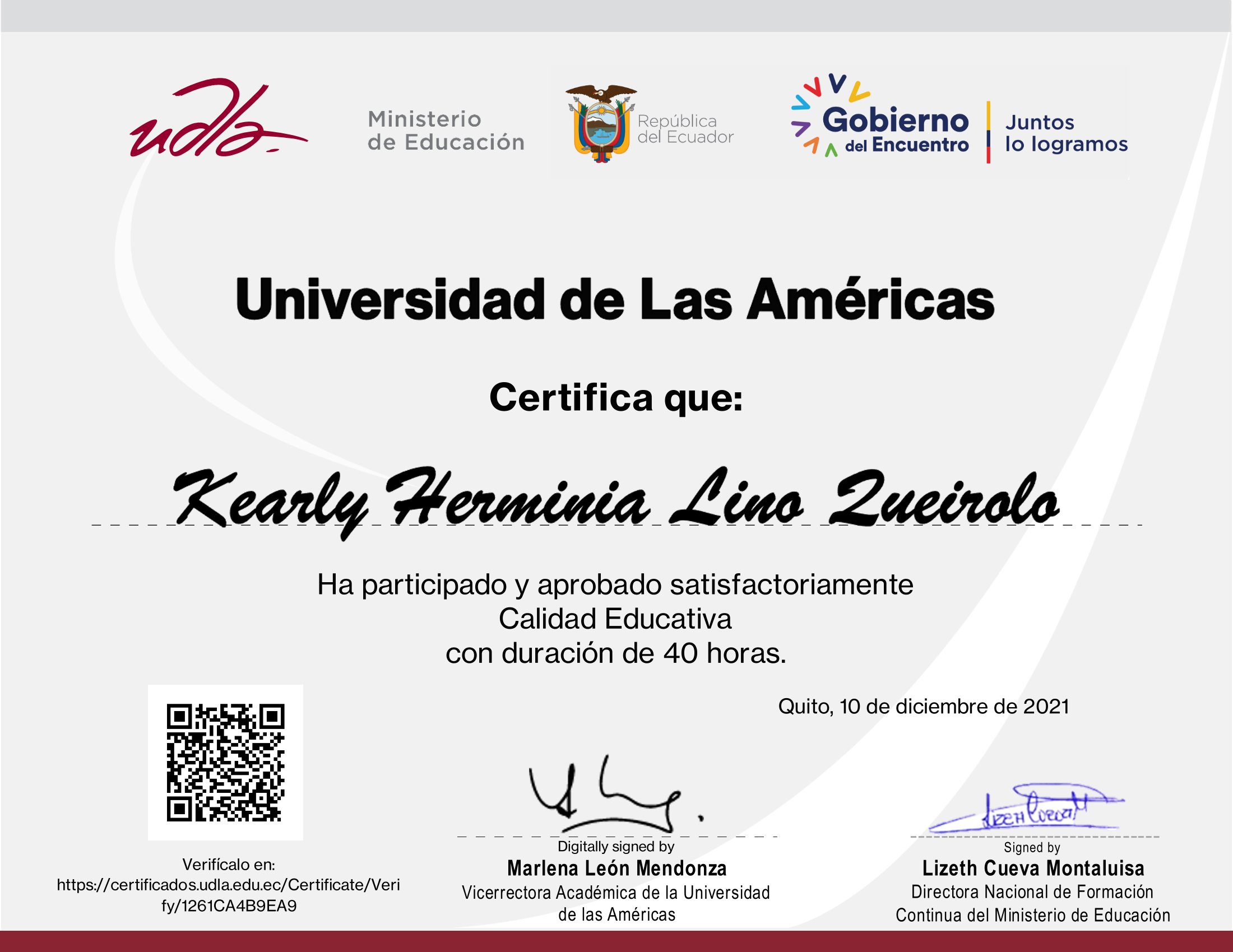 Certificado