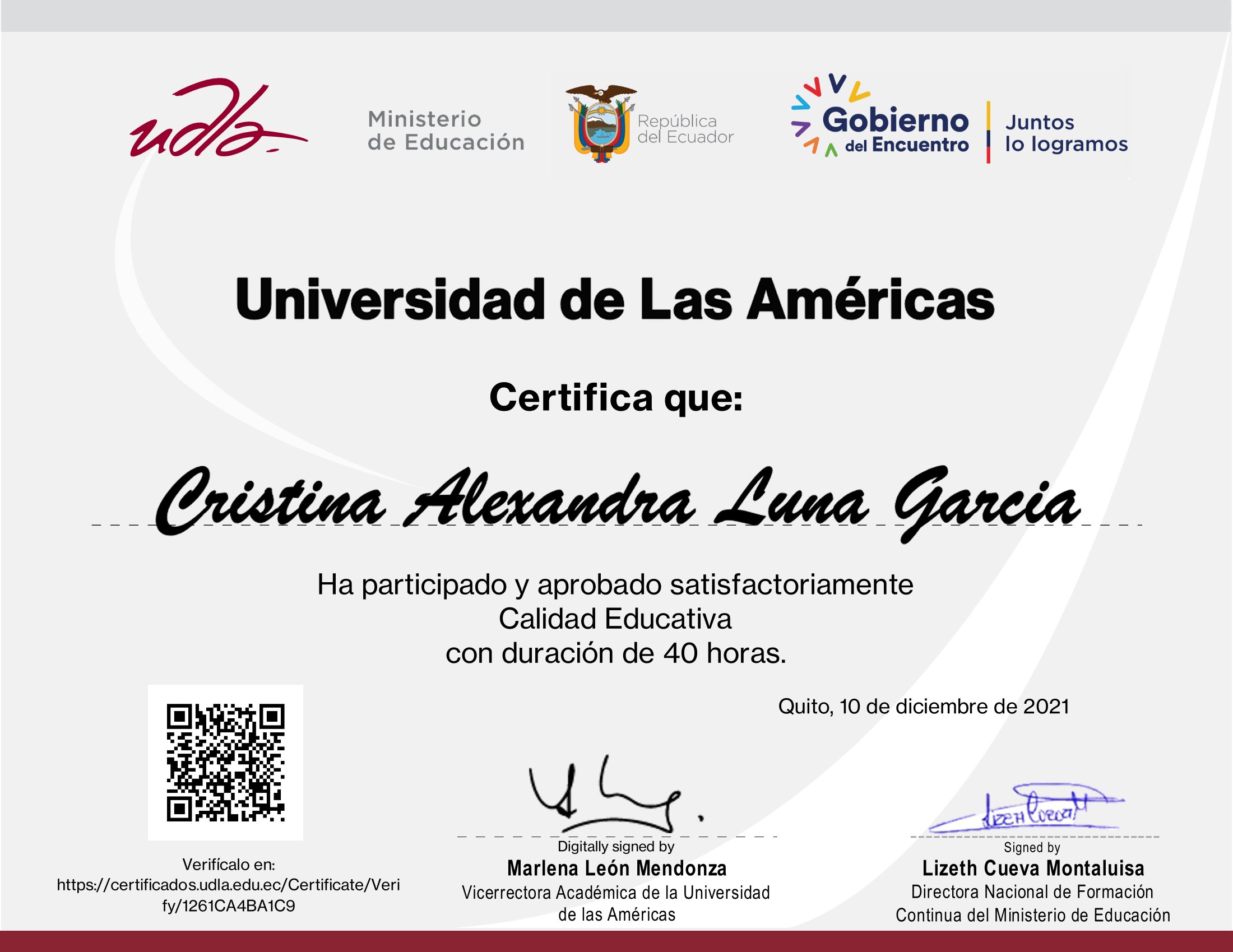 Certificado