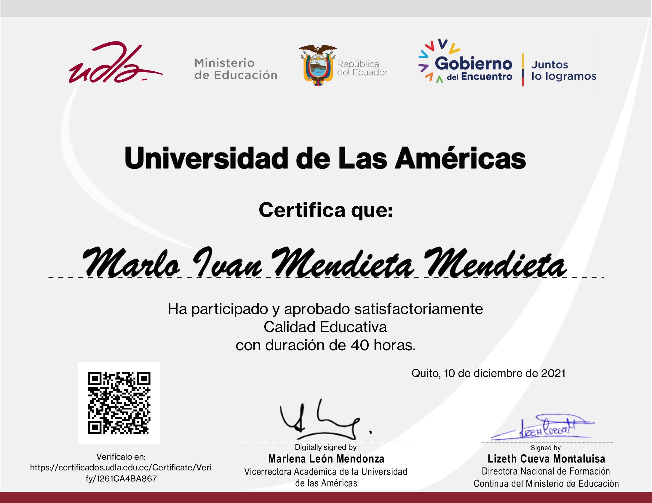 Certificado