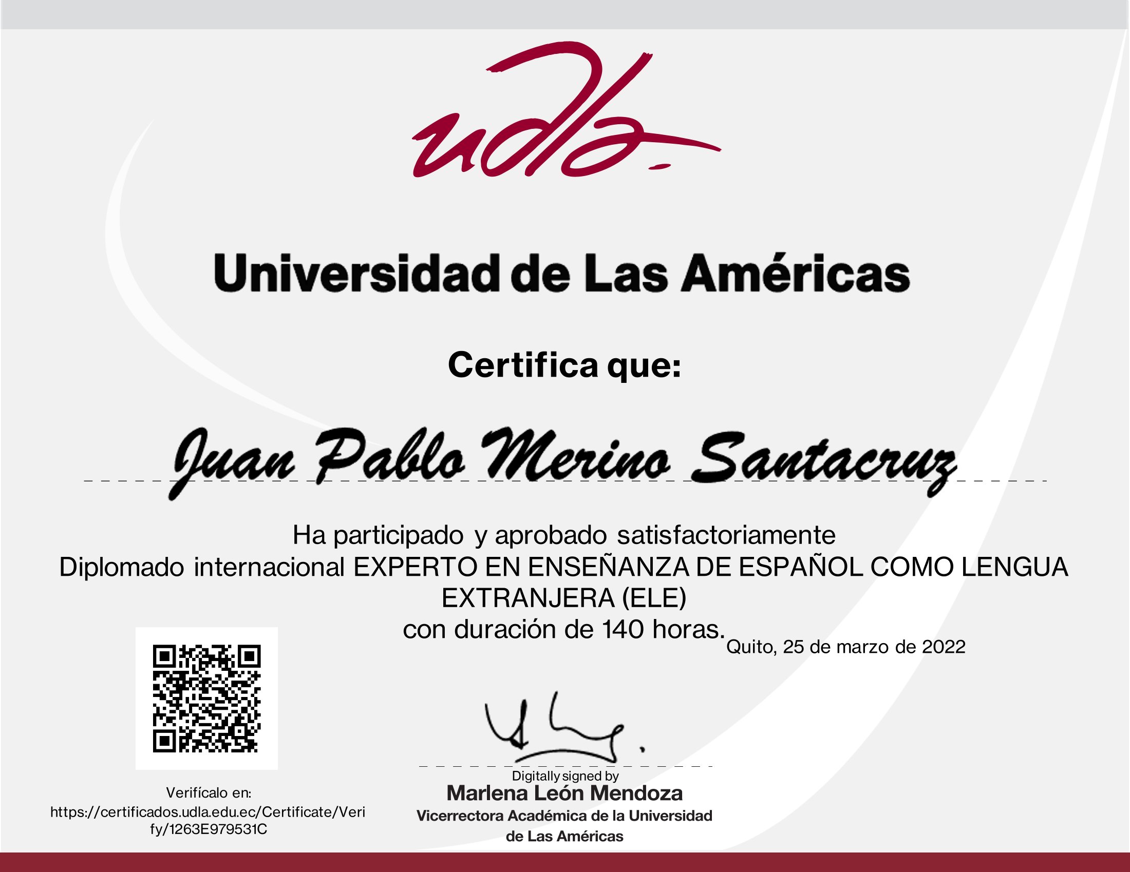 Certificado