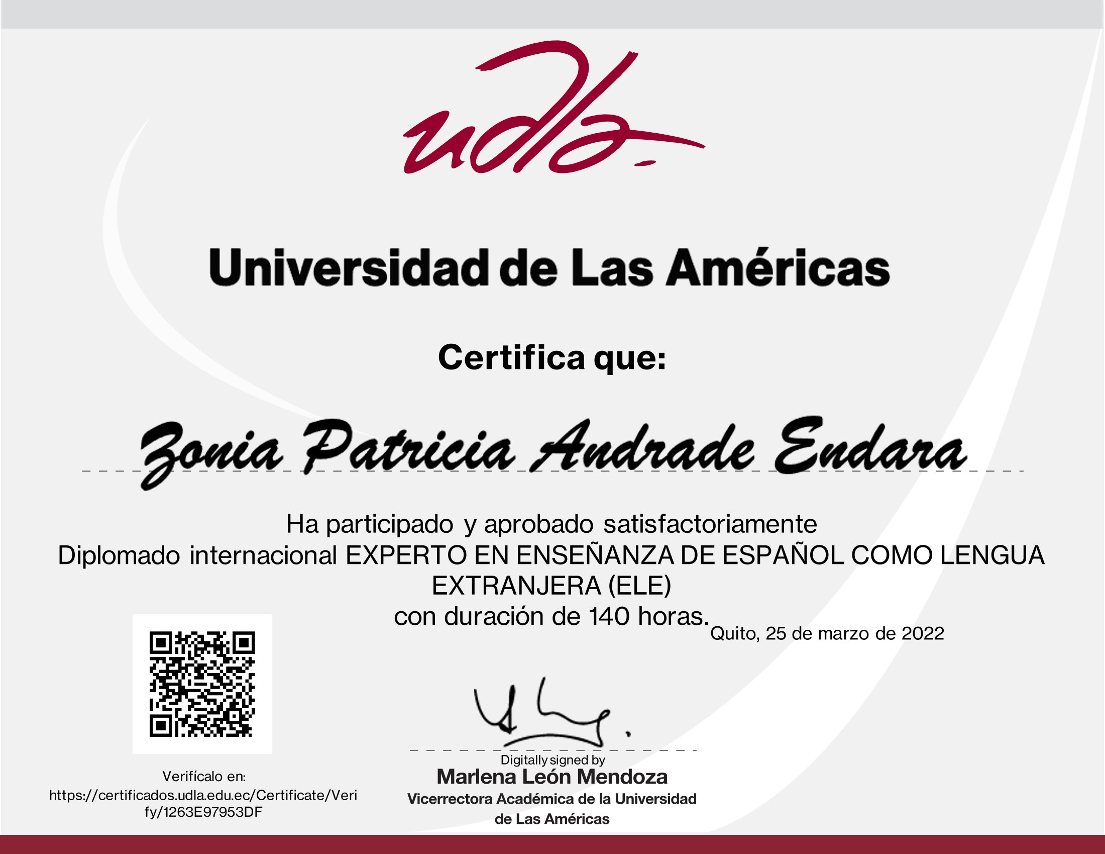 Certificado