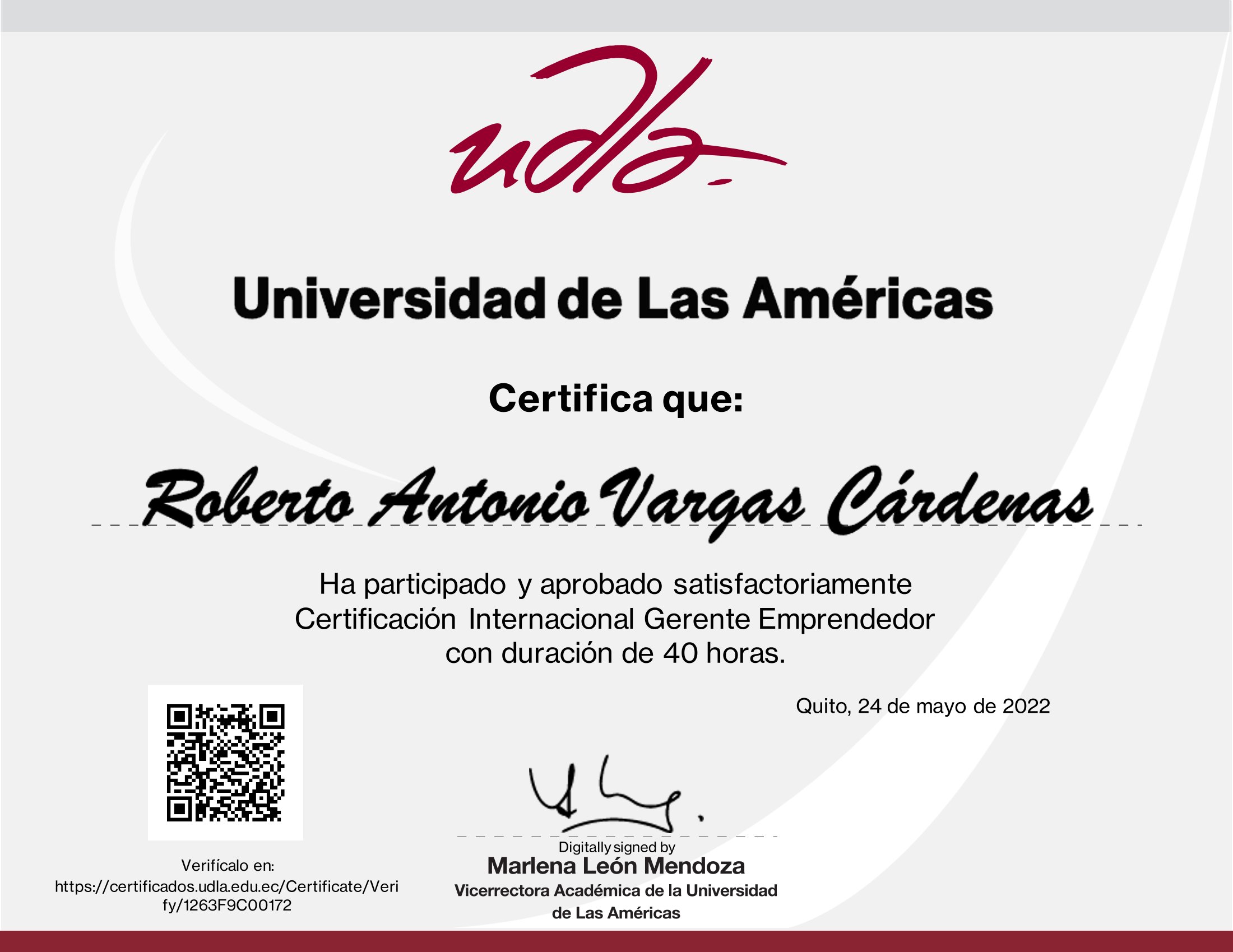 Certificado