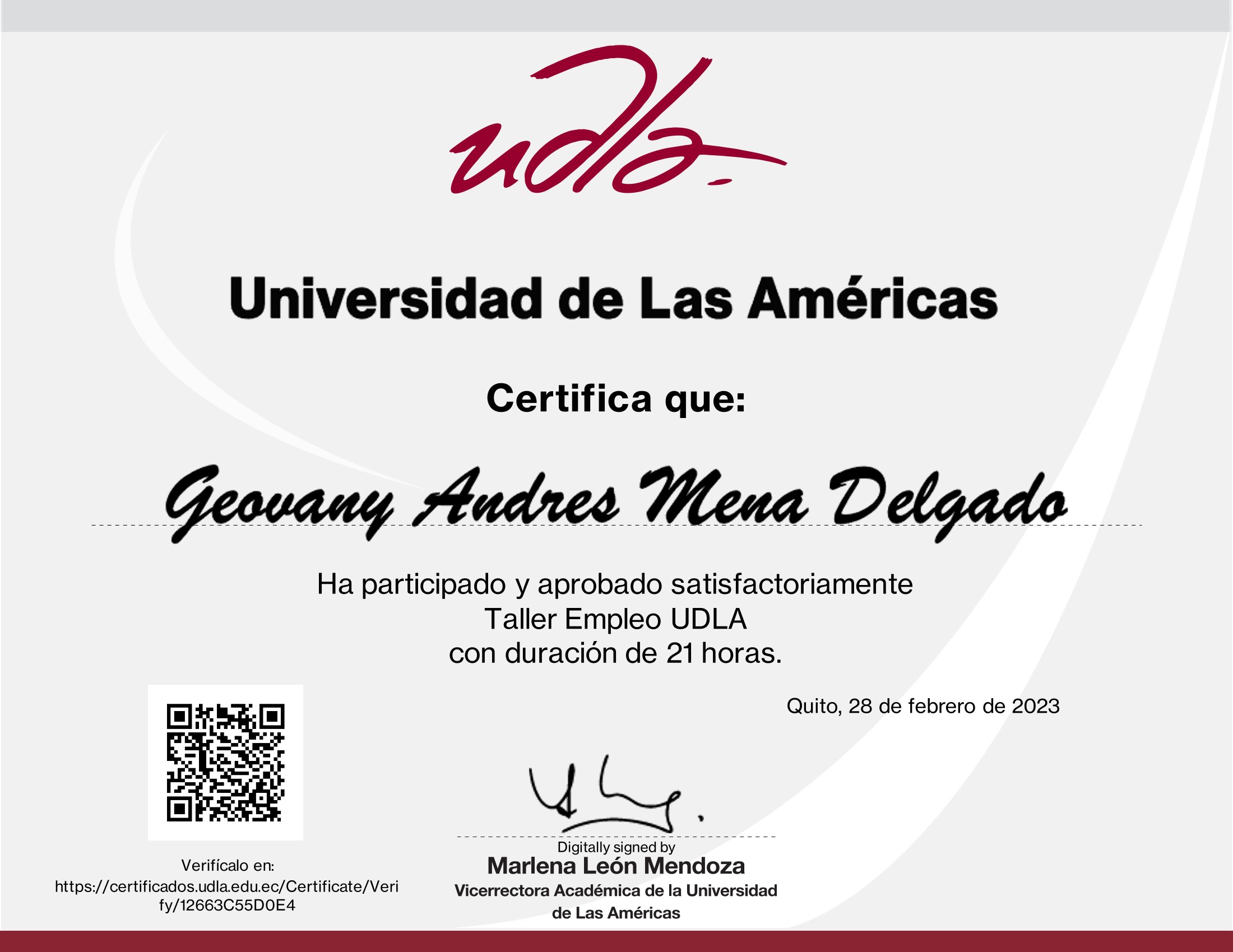 Certificado