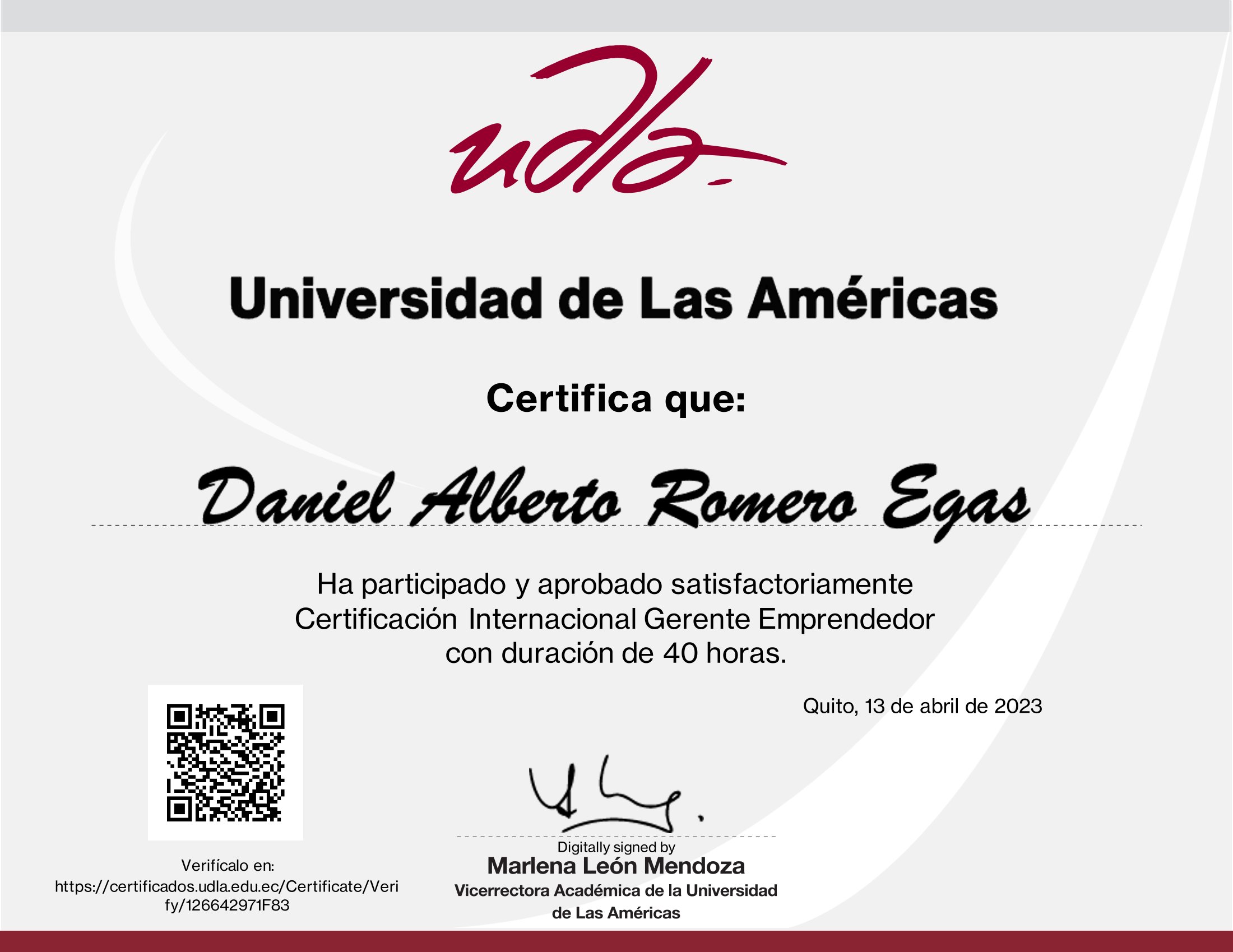 Certificado