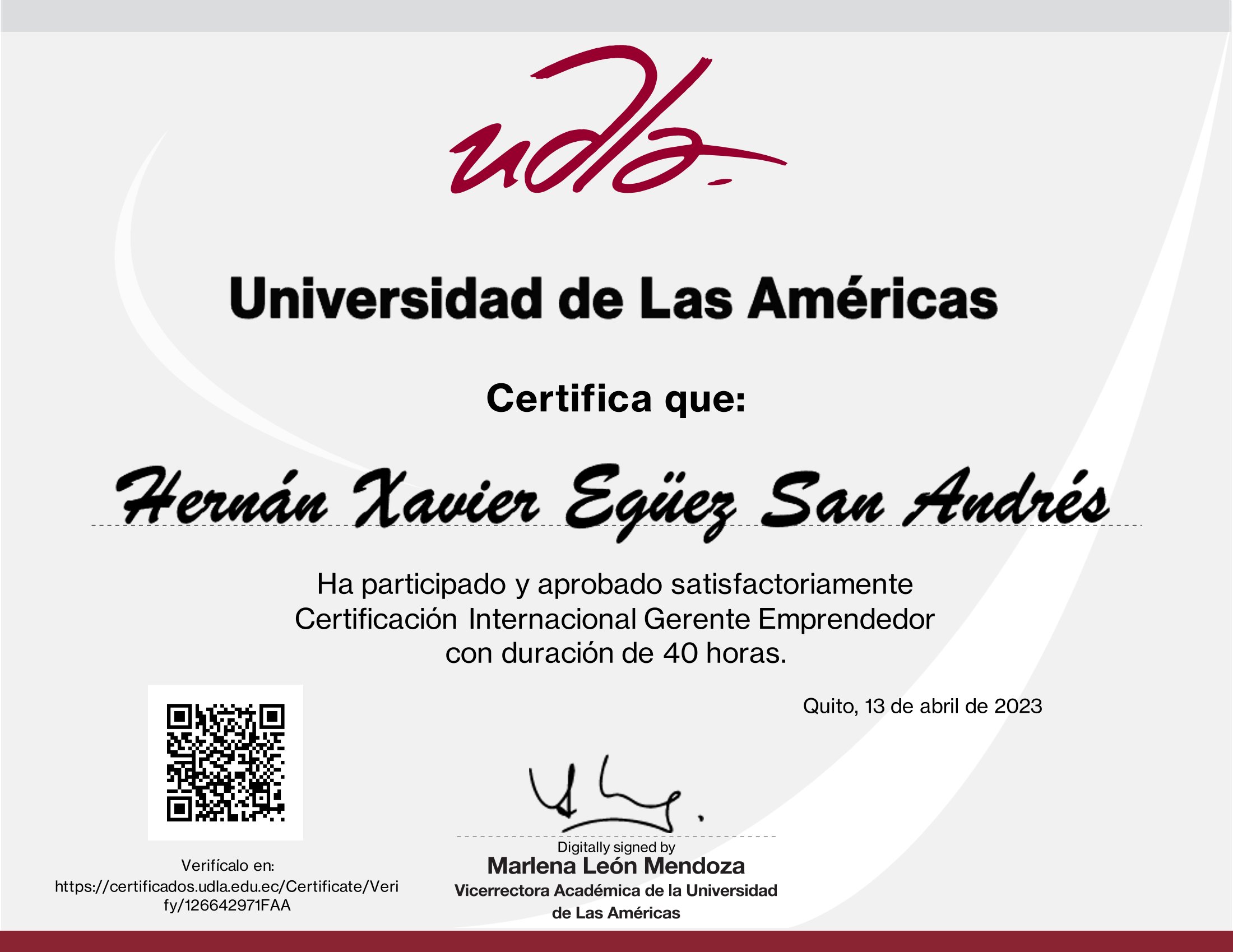 Certificado
