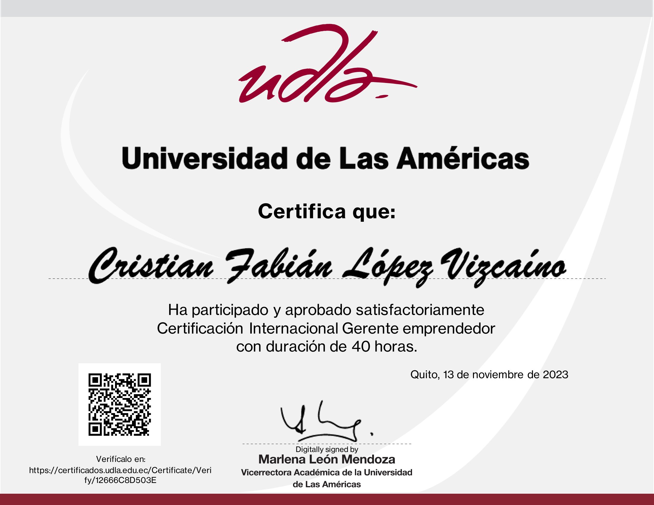 Certificado
