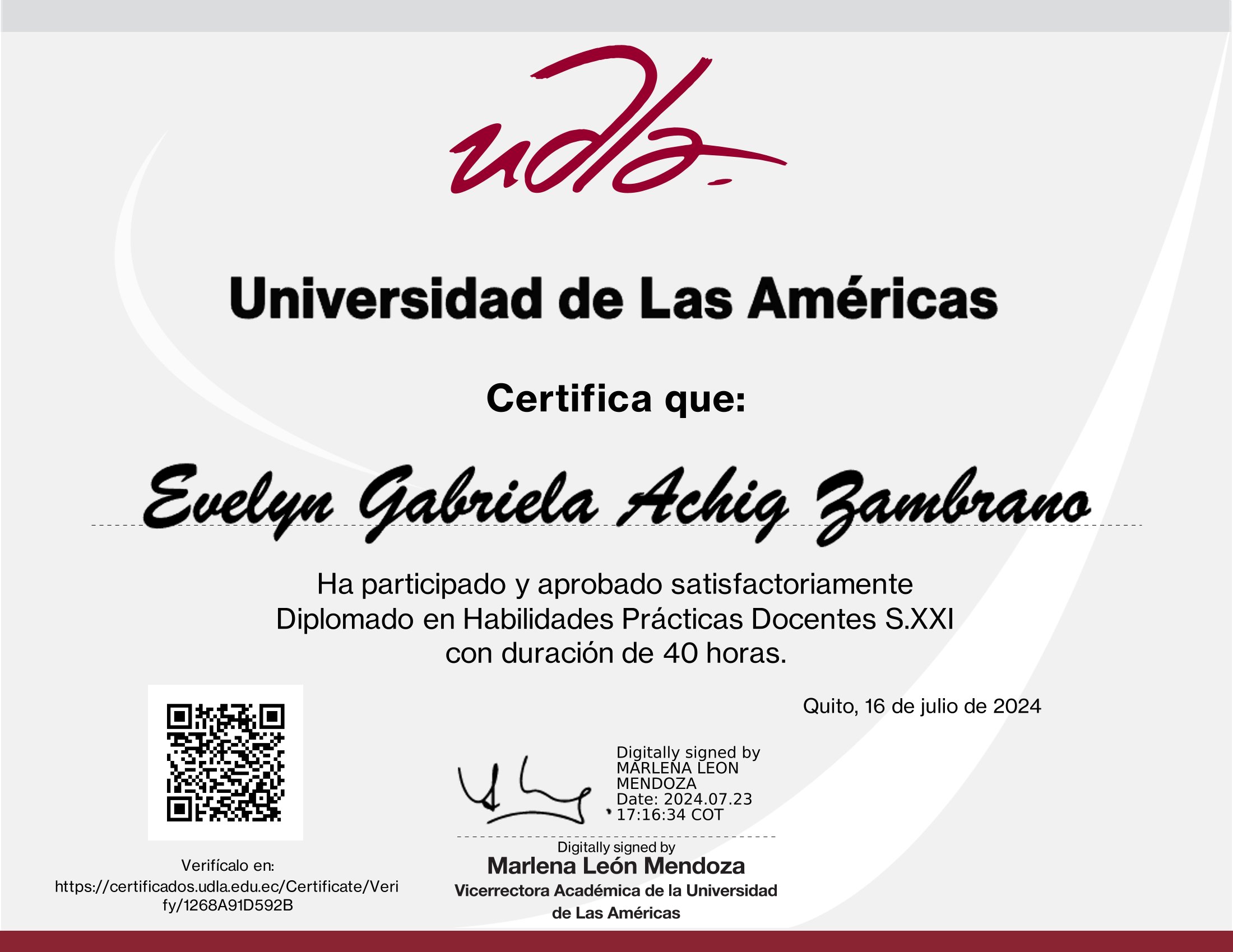 Certificado