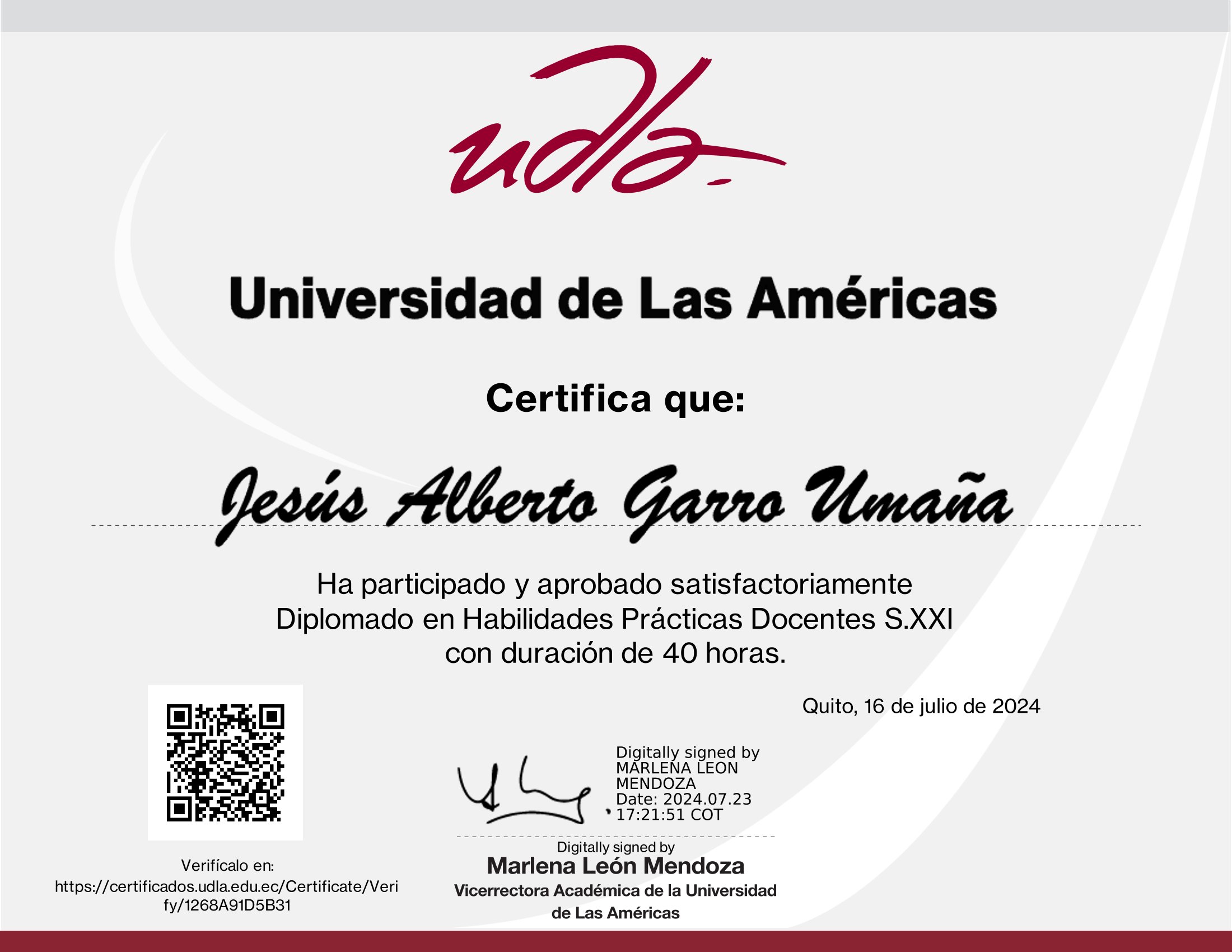 Certificado
