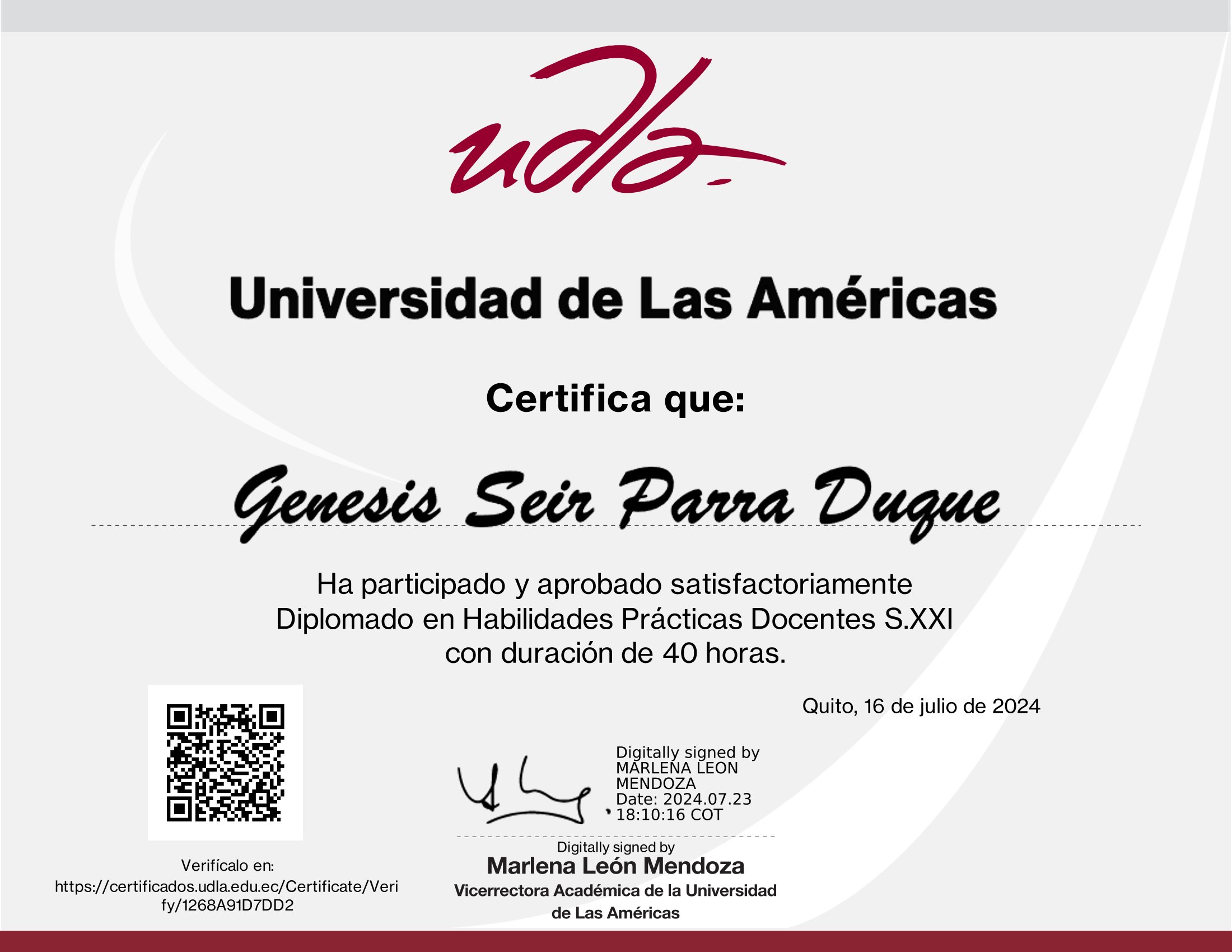 Certificado